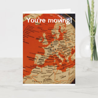 You're moving card