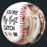 You're My Best Catch Couples 2 Photo Softball<br><div class="desc">You're My Best Catch,  Gift for Him or Her,  Couples Gift,  Anniversary Gift,  Best Catch Softball</div>