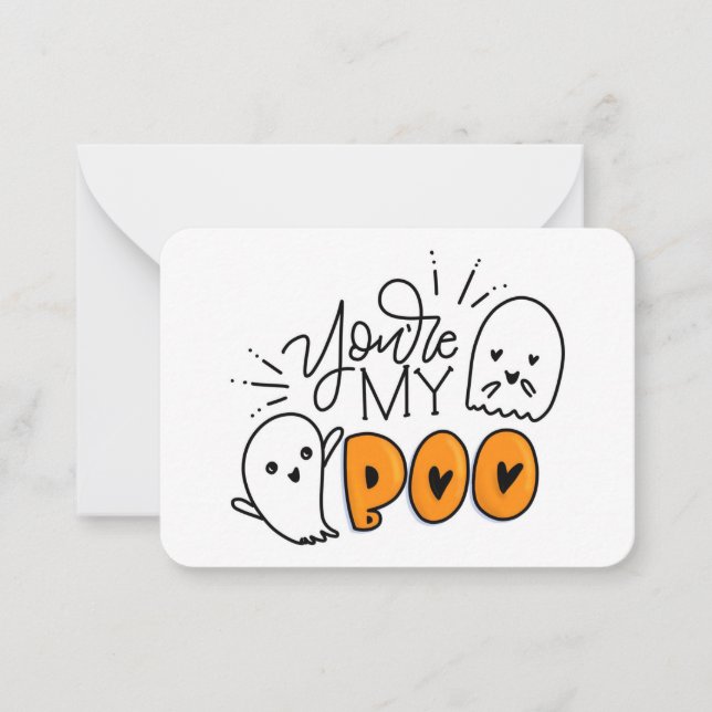 You're My Boo Gift Enclosures Card (Front)