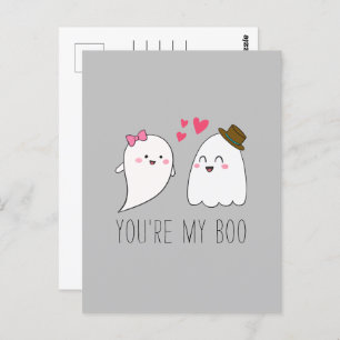 You're my Boo Halloween Kawaii Ghost Cute  Postcard