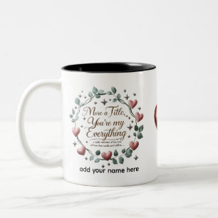 You're My Everything – Elegant Heart & Star Mug