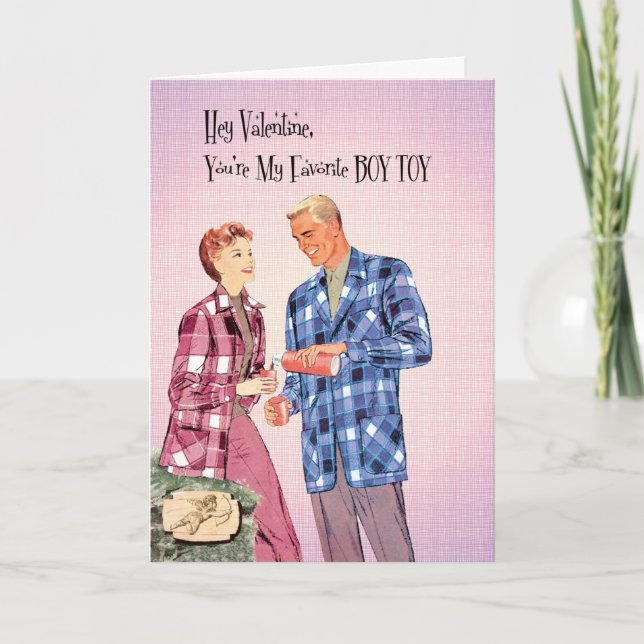 You're My Favourite Boy Toy, Valentines Day Card (Front)