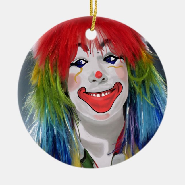You're My Favourite Clown Ceramic Ornament (Front)