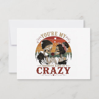 You're My Favourite Kind of Crazy RSVP Card
