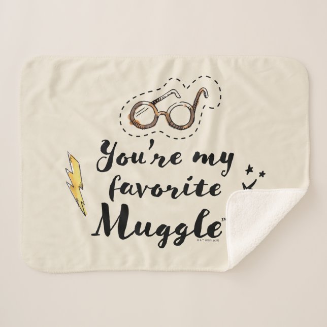 You're My Favourite Muggle™ Sherpa Blanket (Front (Horizontal))