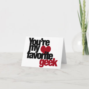 Youre my favourite nerd holiday card