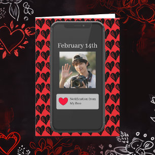 You're my Favourite Notification Valentine's Day Holiday Card