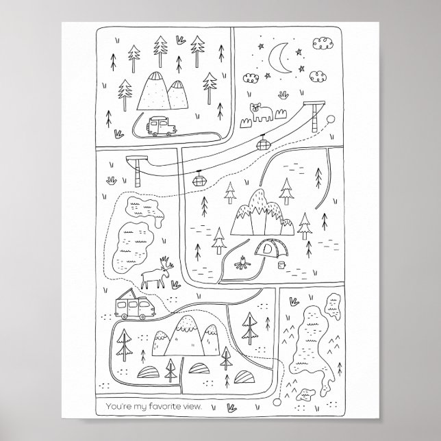 You're My Favourite View Inspiration Poster (Front)