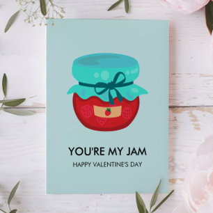 You're My Jam Valentine, Kids School Classroom Card