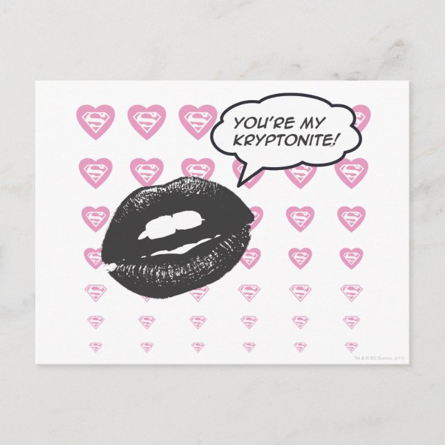 You're My Kryptonite Postcard (Front)