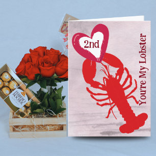 You're My Lobster   Funny Love Card Husband, Wife