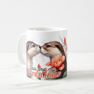 You're My Otter Half Otter Kissing Valentine Coffee Mug