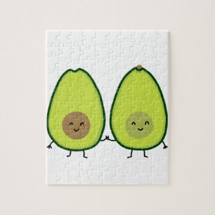 You're my PERFECT HALF, AVOCADO Jigsaw Puzzle
