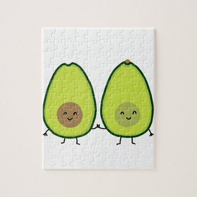You're my PERFECT HALF, AVOCADO Jigsaw Puzzle (Vertical)