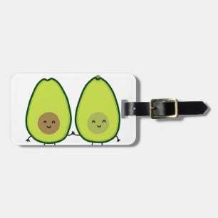 You're my PERFECT HALF, AVOCADO Luggage Tag