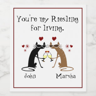 You're My Riesling for Living Wine Label