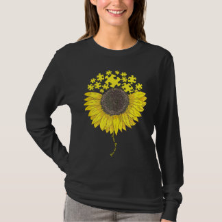 You're My Sunshine Autism Puzzle Sunflower Autism  T-Shirt