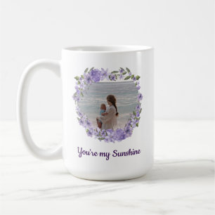 You're My Sunshine - Custom 2 Photo Collage Coffee Mug