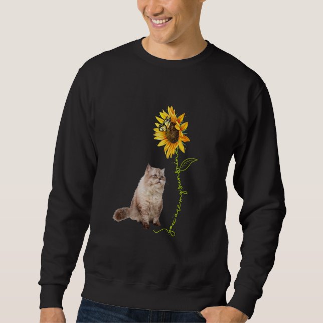 You're My Sunshine Sunflower Butterfly Sleepy Chub Sweatshirt (Front)