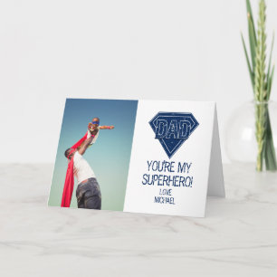 You're My Superhero Dad Father's Day Photo Card