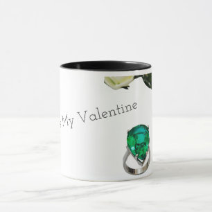 You're My Valentine Emerald Ring Coffee Mug