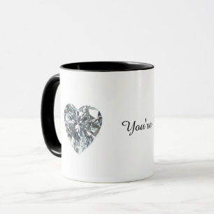 You're My Valentine Heart Diamond Coffee Mug