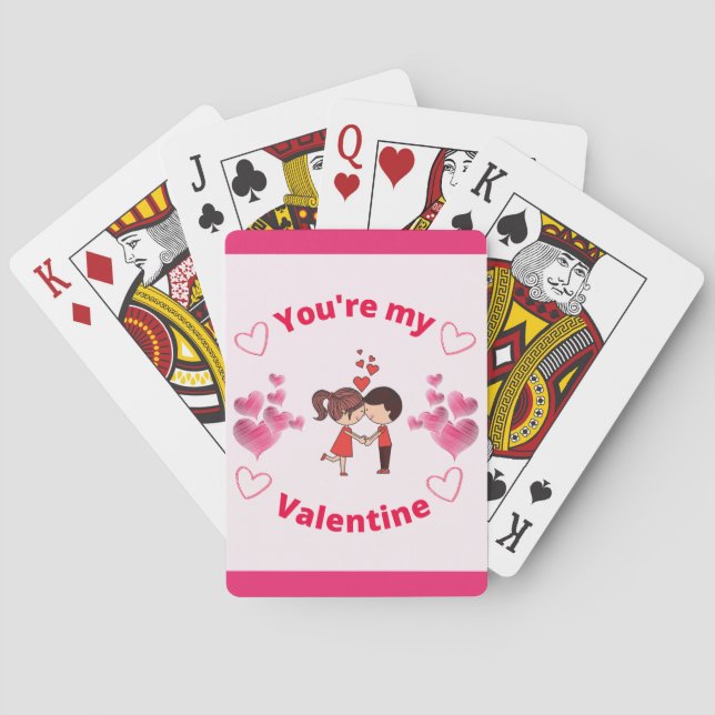 You're my Valentine    Playing Cards (Back)