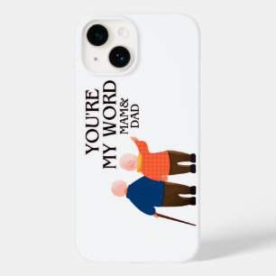 You're My World" iPhone Case for Mom & Dad - Heart