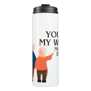 You're My World Mam & Dad – Heartfelt Family Love Thermal Tumbler