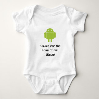 You're not the boss of me, Steve Baby Bodysuit
