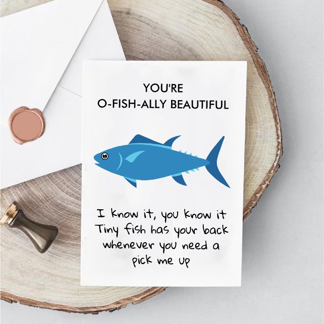 You're O Fish Ally Beautiful Funny Bestie Card (You're O Fish Ally Beautiful Funny Bestie Card)