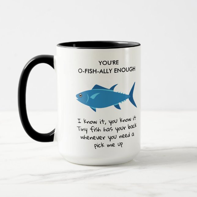 You're O Fish Ally Enough Funny Nurse Birthday Mug (Left)