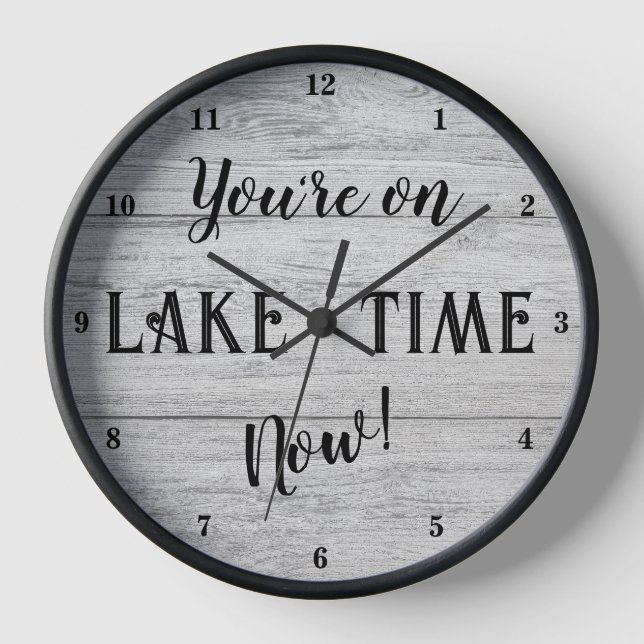 You're on Lake Time Now! Clock (Front)