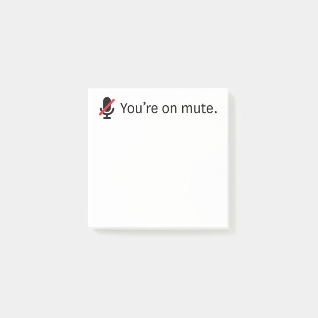 You're on mute. 3 x 3 Post-it Sticky  notes (Front)