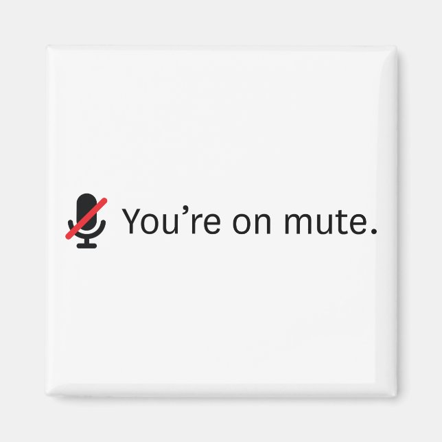 You're on mute. magnet (Front)