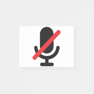 You're on mute microphone. post-it notes