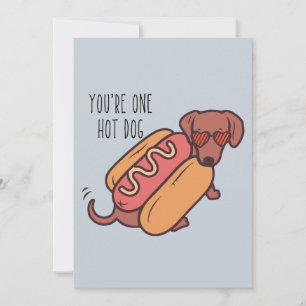 YOU'RE ONE HOT DOG HOLIDAY CARD
