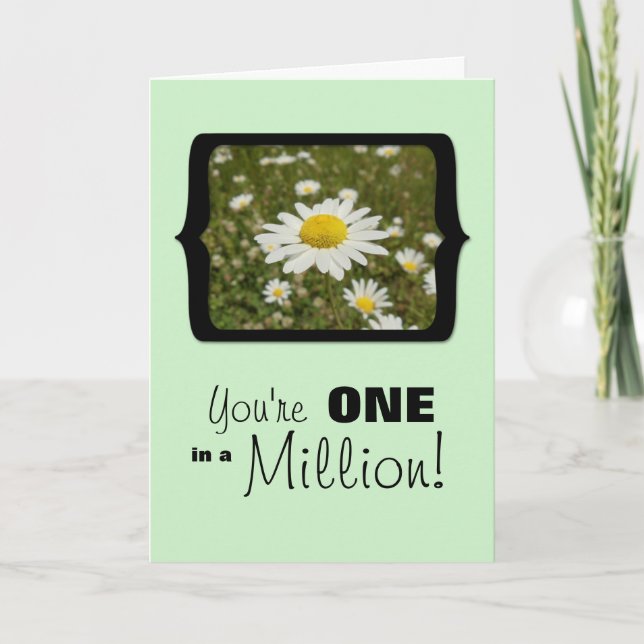 You're One in a Million, Daisies in the Field Card (Front)