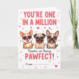 You're One in a Million Pawfect Teacher Card