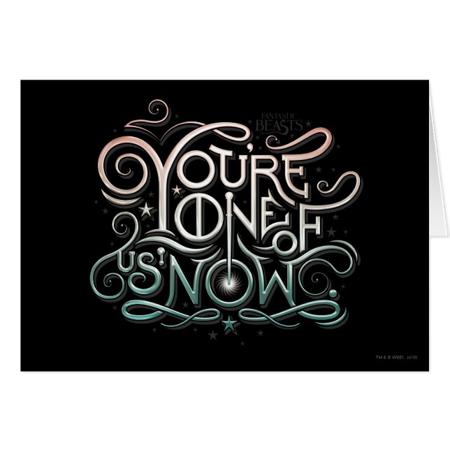 You're One Of Us Now Colourful Graphic (Front Horizontal)