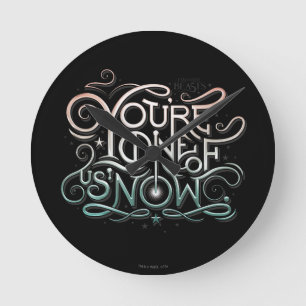 You're One Of Us Now Colourful Graphic Round Clock