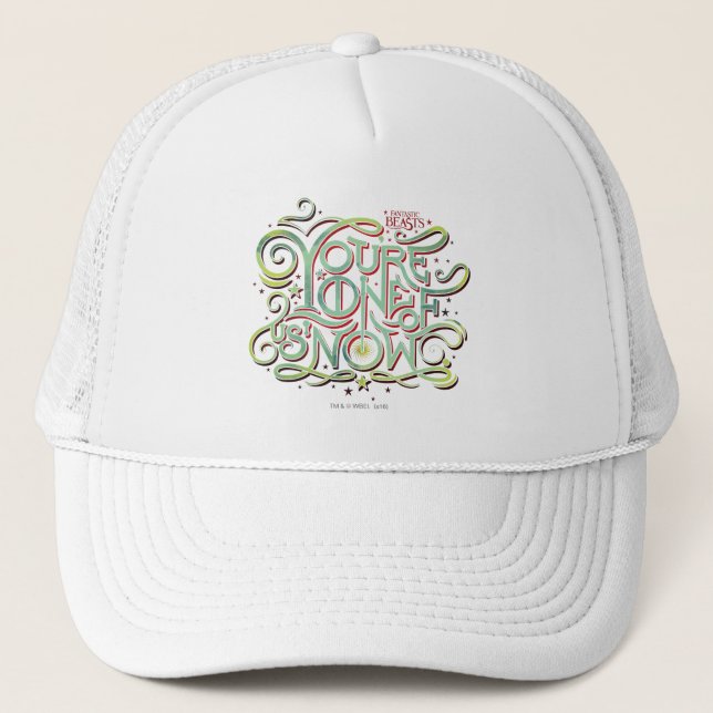 You're One Of Us Now Green Graphic Trucker Hat (Front)