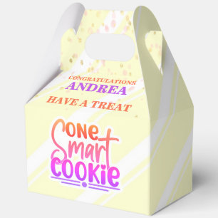You're One Smart Cookie 5"w x 3"l x 6.5"h Favour Box