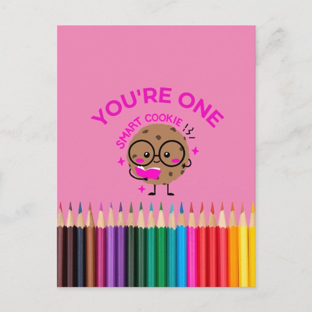 You're One Smart Cookie Postcard (Front)