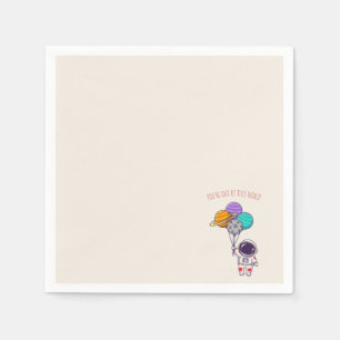 'You're Out Of This World' Fun Galaxy Cosmic Gift Napkin