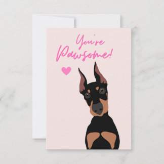 'You're Pawsome' Thank You Card 