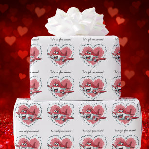 You're Plane Awesome Aeroplane Kids Valentine's Da Wrapping Paper