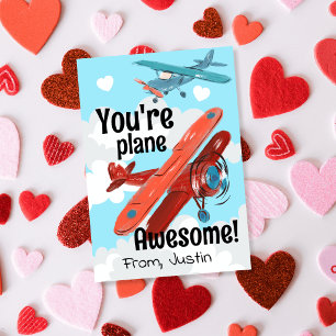 You're Plane Awesome Aeroplanes Valentine Invitation