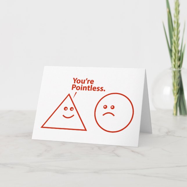 You're Pointless Card (Front)