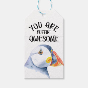 you're puffin awesome gift tags